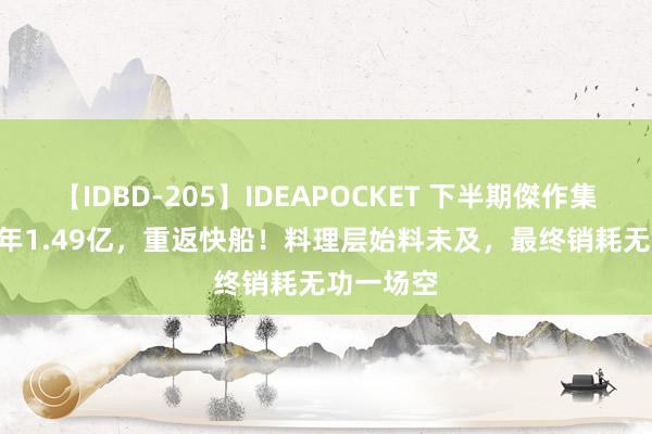 【IDBD-205】IDEAPOCKET 下半期傑作集2009 三年1.49亿，重返快船！料理层始料未及，最终销耗无功一场空