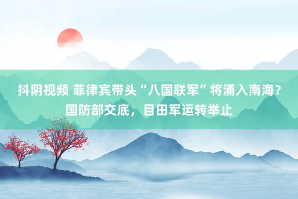 抖阴视频 菲律宾带头“八国联军”将涌入南海？国防部交底，目田军运转举止