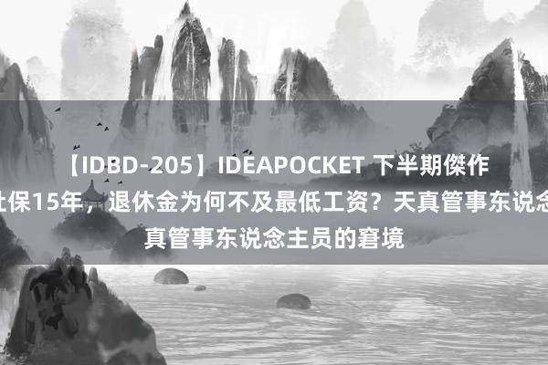 【IDBD-205】IDEAPOCKET 下半期傑作集2009 缴社保15年，退休金为何不及最低工资？天真管事东说念主员的窘境