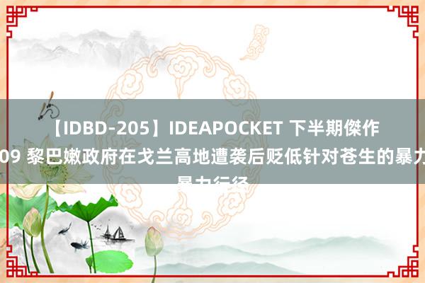 【IDBD-205】IDEAPOCKET 下半期傑作集2009 黎巴嫩政府在戈兰高地遭袭后贬低针对苍生的暴力行径