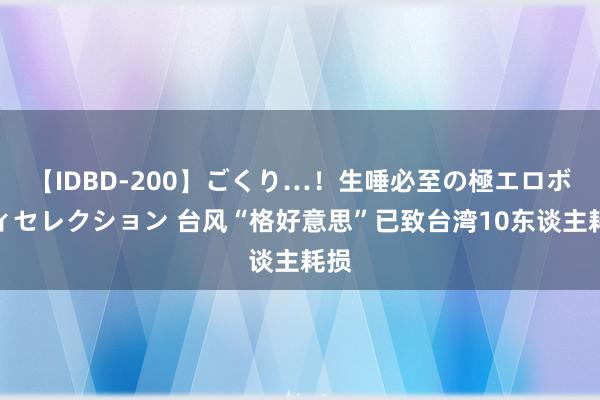 【IDBD-200】ごくり…！生唾必至の極エロボディセレクション 台风“格好意思”已致台湾10东谈主耗损