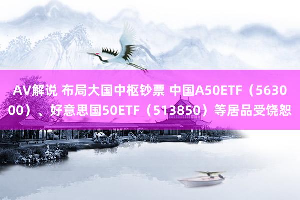 AV解说 布局大国中枢钞票 中国A50ETF（563000）、好意思国50ETF（513850）等居品受饶恕