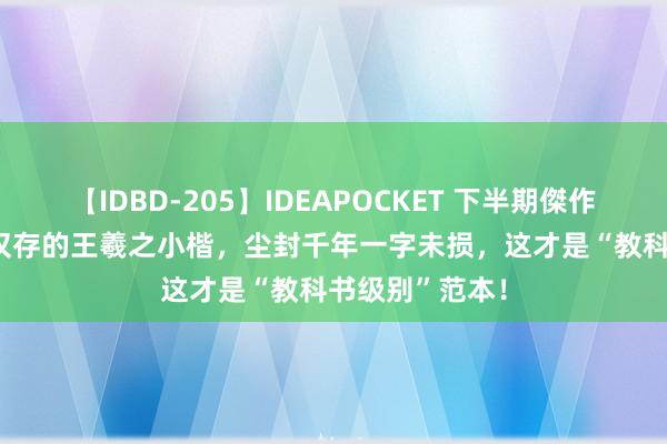 【IDBD-205】IDEAPOCKET 下半期傑作集2009 巨匠仅存的王羲之小楷，尘封千年一字未损，这才是“教科书级别”范本！