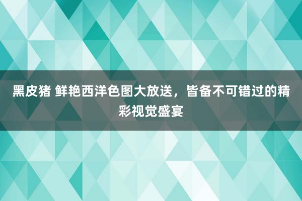 黑皮猪 鲜艳西洋色图大放送，皆备不可错过的精彩视觉盛宴