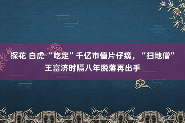 探花 白虎 “吃定”千亿市值片仔癀，“扫地僧”王富济时隔八年脱落再出手